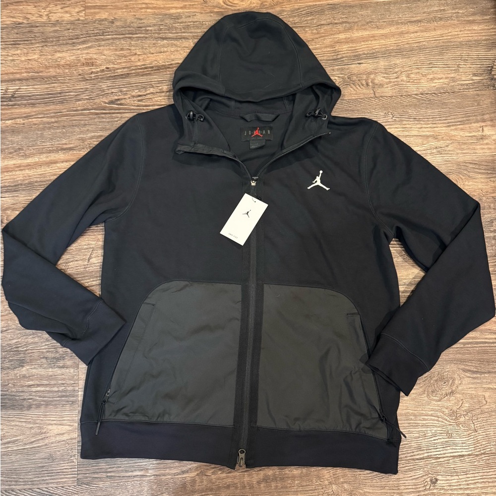 Men’s Nike Jordan Black Hooded Jacket New Large
